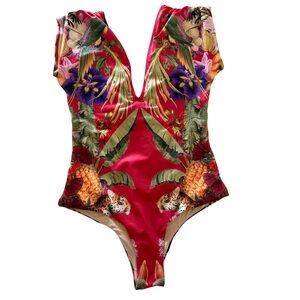 Tropical Floral One Piece Swimsuit